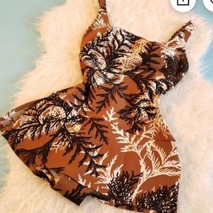 Vintage tiki bathing suit